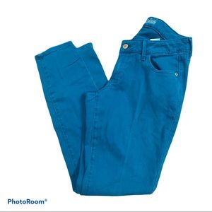 Old Navy The Rockstar Skinny Jeans Turquoise Blue